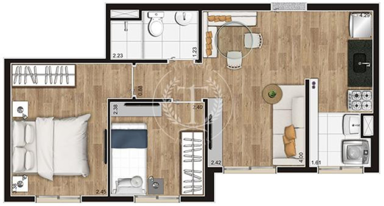 Imagem Apartamento com 2 Quartos à Venda, 41 m² em Parque Arariba - São Paulo
