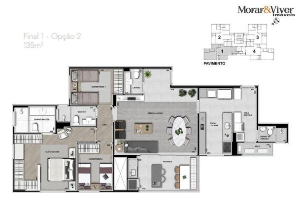 Imagem Apartamento com 3 Quartos à Venda, 131 m² em Cabral - Curitiba