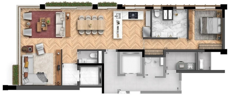 Imagem Apartamento com 2 Quartos à Venda, 156 m² em Itaim Bibi - São Paulo