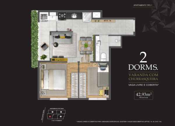Imagem Apartamento com 2 Quartos à Venda, 49 m² em Jardim Das Flores - Osasco