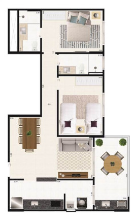 Imagem Apartamento com 2 Quartos à Venda, 77 m² em Centro - Mongagua Imagem Apartamento com 2 Quartos à Venda, 77 m² em Centro - Mongagua