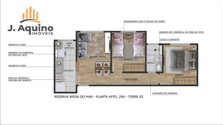 Imagem Apartamento com 1 Quarto à Venda, 38 m² em Manuel Dias Branco - Fortaleza Imagem Apartamento com 1 Quarto à Venda, 38 m² em Manuel Dias Branco - Fortaleza