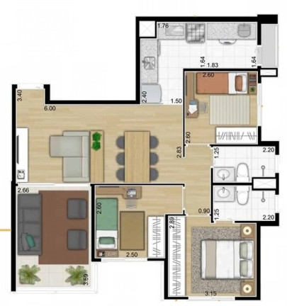 Imagem Apartamento com 3 Quartos à Venda, 76 m² em Saúde - São Paulo