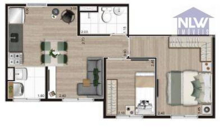 Apartamento com 2 Quartos à Venda, 35 m² em Vila Ré - São Paulo