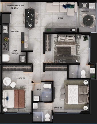 Imagem Apartamento com 3 Quartos à Venda, 77 m² em Intermares - Cabedelo Imagem Apartamento com 3 Quartos à Venda, 77 m² em Intermares - Cabedelo