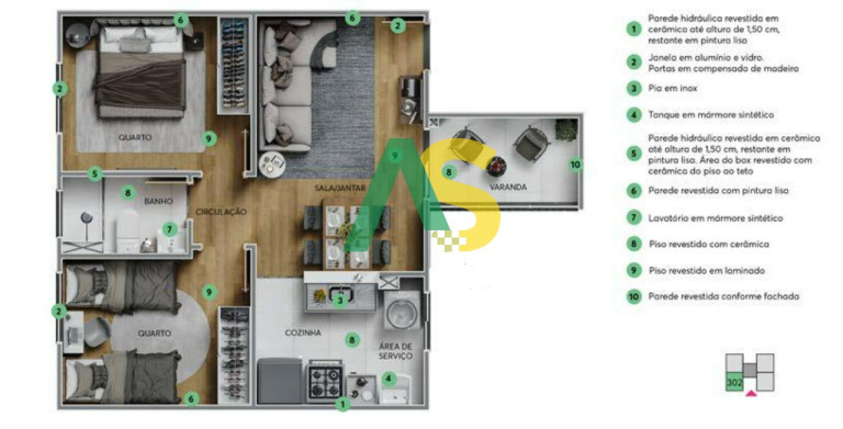 Imagem Imóvel com 2 Quartos à Venda, 43 m² em Santa Mônica - Camaragibe Imagem Imóvel com 2 Quartos à Venda, 43 m² em Santa Mônica - Camaragibe