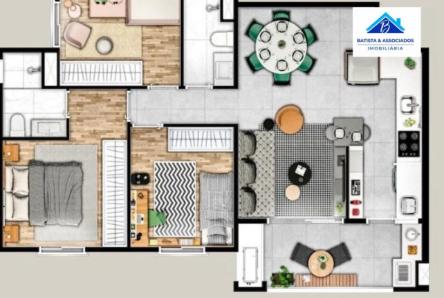 Imagem Apartamento com 3 Quartos à Venda, 77 m² em Swiss Park - Campinas Imagem Apartamento com 3 Quartos à Venda, 77 m² em Swiss Park - Campinas