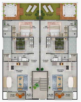 Imagem Apartamento com 2 Quartos à Venda, 78 m² em Meia Praia - Navegantes Imagem Apartamento com 2 Quartos à Venda, 78 m² em Meia Praia - Navegantes