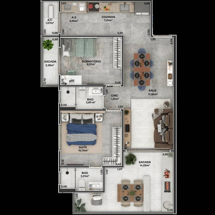 Imagem Apartamento com 2 Quartos à Venda, 82 m² em Boqueirao - Praia Grande Imagem Apartamento com 2 Quartos à Venda, 82 m² em Boqueirao - Praia Grande