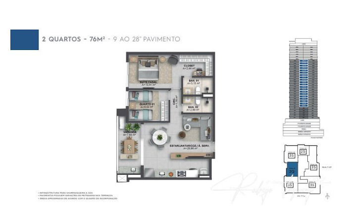 Imagem Apartamento com 2 Quartos à Venda, 76 m² em Setor Bueno - Goiânia Imagem Apartamento com 2 Quartos à Venda, 76 m² em Setor Bueno - Goiânia