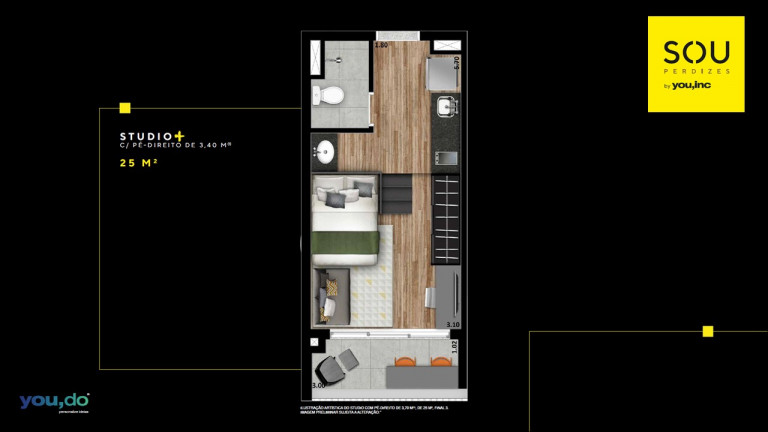 Imagem Apartamento com 1 Quarto à Venda, 25 m² em Perdizes - São Paulo