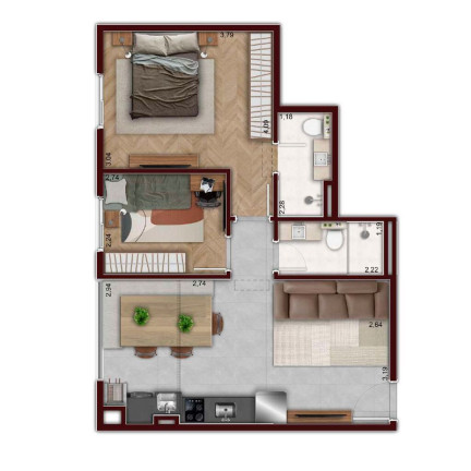 Imagem Apartamento com 2 Quartos à Venda, 43 m² em Mooca - São Paulo