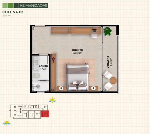 Imagem Apartamento com 1 Quarto à Venda, 32 m² em Centro - Cabo Frio