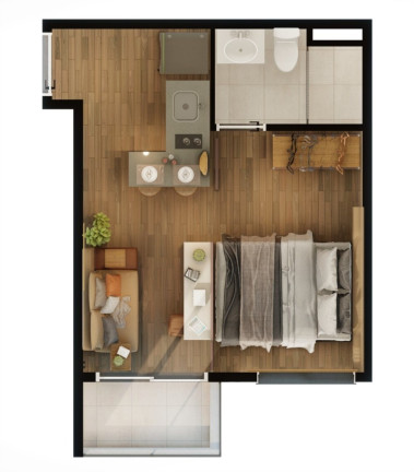 Imagem Imóvel com 1 Quarto à Venda, 24 m² em Vila Madalena - São Paulo
