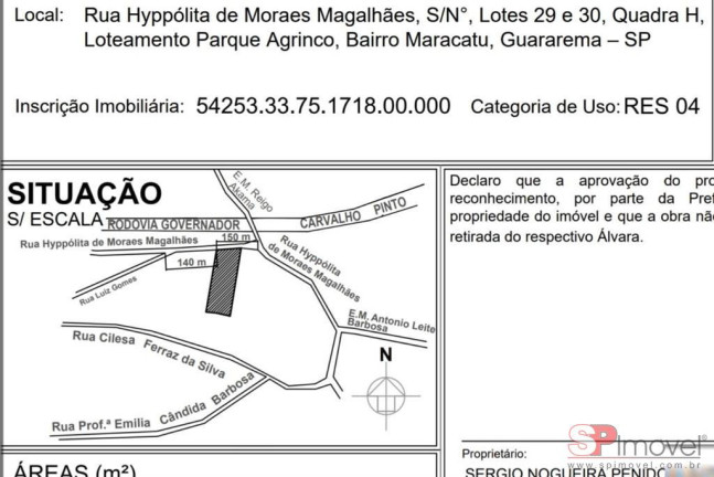 Imagem Terreno à Venda, 1.000 m² em Lambari - Guararema