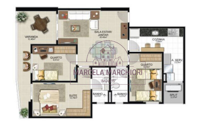 Imagem Apartamento com 3 Quartos à Venda, 90 m² em Praia Da Costa - Vila Velha Imagem Apartamento com 3 Quartos à Venda, 90 m² em Praia Da Costa - Vila Velha