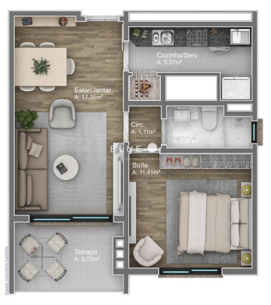 Imagem Apartamento com 1 Quarto à Venda, 56 m² em Avenida Central - Gramado Imagem Apartamento com 1 Quarto à Venda, 56 m² em Avenida Central - Gramado