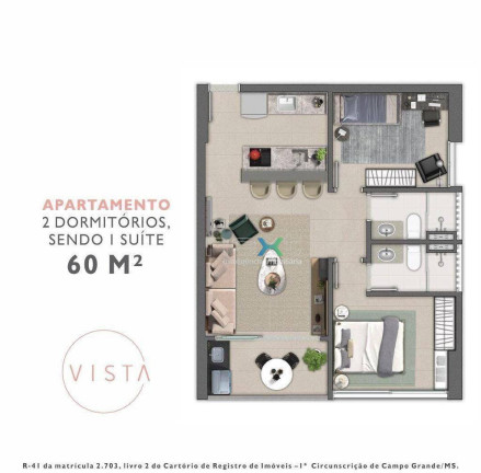 Imagem Apartamento à Venda, 41 m² em Centro - Campo Grande Imagem Apartamento à Venda, 41 m² em Centro - Campo Grande