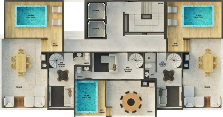 Imagem Apartamento com 2 Quartos à Venda, 49 m² em Bessa - João Pessoa