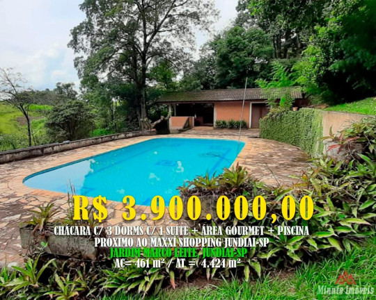 Imóvel com 3 Quartos à Venda, 4.424 m² em Jardim Marco Leite - Jundiaí