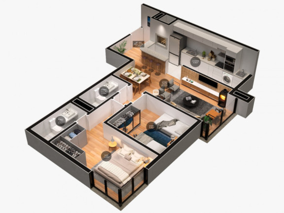 Imagem Apartamento com 2 Quartos à Venda, 65 m² em Centro - Canela Imagem Apartamento com 2 Quartos à Venda, 65 m² em Centro - Canela