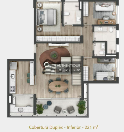 Imagem Cobertura com 3 Quartos à Venda, 221 m² em Perdizes - São Paulo Imagem Cobertura com 3 Quartos à Venda, 221 m² em Perdizes - São Paulo