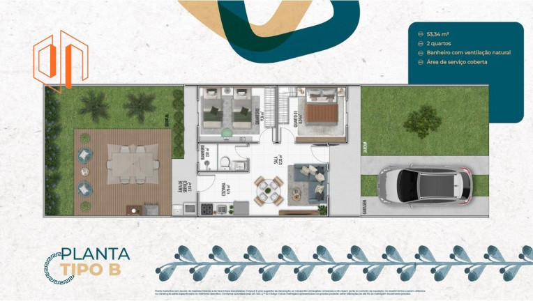 Imagem Casa com 2 Quartos à Venda, 53 m² em Campo Largo Da Roseira - São José Dos Pinhais