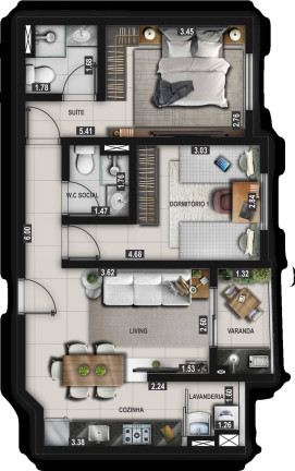 Imagem Apartamento com 3 Quartos à Venda,  em Alvinópolis - Atibaia