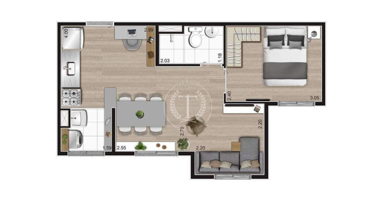 Imagem Apartamento com 2 Quartos à Venda, 35 m² em Mooca - São Paulo