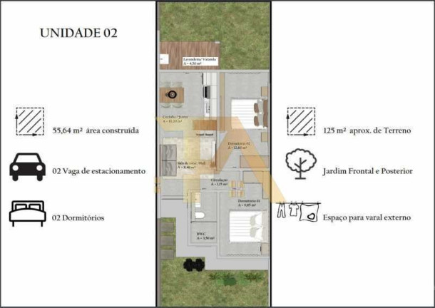 Imagem Apartamento com 2 Quartos à Venda, 47 m² em Ressacada - Garopaba Imagem Apartamento com 2 Quartos à Venda, 47 m² em Ressacada - Garopaba