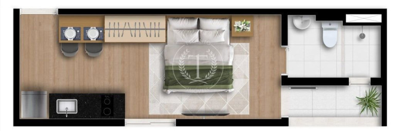 Imagem Apartamento com 1 Quarto à Venda, 24 m² em Vila Buarque - São Paulo