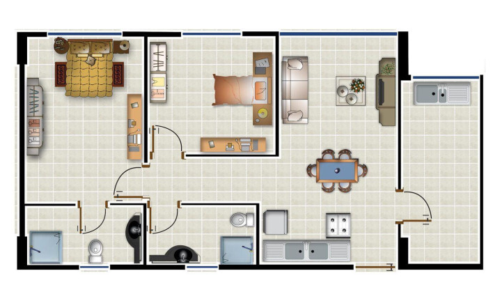 Imagem Imóvel com 2 Quartos à Venda, 42 m² em Campo Grande - Recife