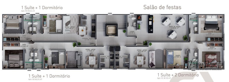 Imagem Apartamento com 3 Quartos à Venda, 81 m² em Nações - Balneário Camboriú