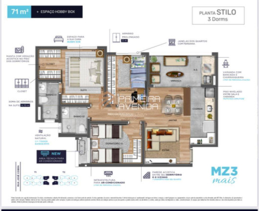 Imagem Apartamento com 3 Quartos à Venda, 73 m² em Conjunto Residencial Trinta E Um De Março - São José Dos Campos