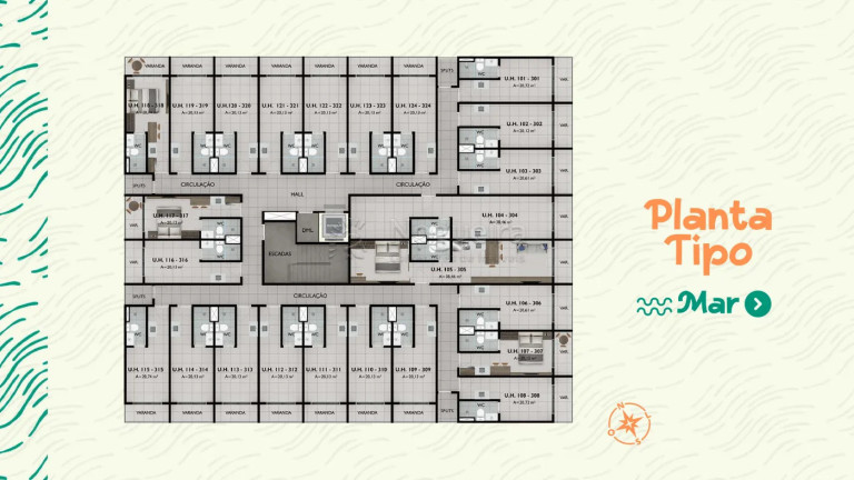 Imagem Apartamento com 1 Quarto à Venda, 21 m² em Porto De Galinhas - Ipojuca