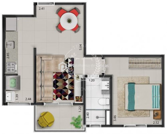 Imagem Apartamento com 1 Quarto à Venda, 42 m² em Jardim Avelino - São Paulo