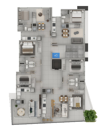Imagem Apartamento com 2 Quartos à Venda, 64 m² em Praia Da Cal - Torres Imagem Apartamento com 2 Quartos à Venda, 64 m² em Praia Da Cal - Torres