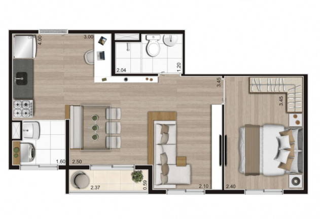 Imagem Imóvel com 2 Quartos à Venda, 36 m² em água Branca - São Paulo