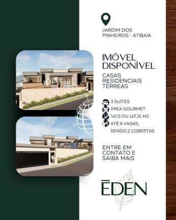 Imagem Casa com 3 Quartos à Venda, 147 m² em Jardim Dos Pinheiros - Atibaia Imagem Casa com 3 Quartos à Venda, 147 m² em Jardim Dos Pinheiros - Atibaia