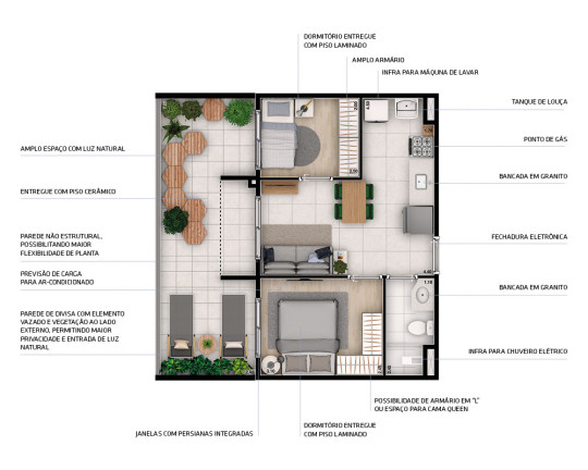Imagem Apartamento com 2 Quartos à Venda, 36 m² em Vila Sônia - São Paulo
