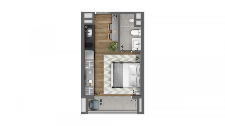 Imagem Studio com 1 Quarto à Venda, 30 m² em Pinheiros - São Paulo Imagem Studio com 1 Quarto à Venda, 30 m² em Pinheiros - São Paulo