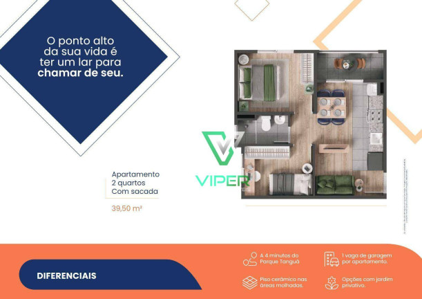 Imagem Apartamento com 2 Quartos à Venda, 39 m² em Restinga Seca - Almirante Tamandaré Imagem Apartamento com 2 Quartos à Venda, 39 m² em Restinga Seca - Almirante Tamandaré
