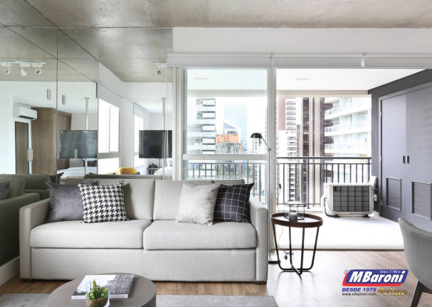 Apartamento com 1 Quarto para Alugar, 63 m² em Cidade Monções - São Paulo