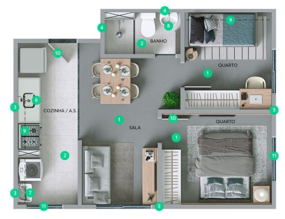 Imagem Apartamento com 2 Quartos à Venda, 52 m² em Pirituba - São Paulo Imagem Apartamento com 2 Quartos à Venda, 52 m² em Pirituba - São Paulo
