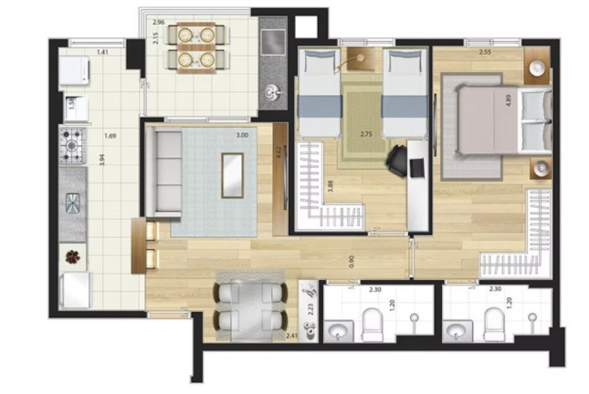 Imagem Imóvel com 3 Quartos à Venda, 85 m² em Centro - São Caetano Do Sul Imagem Imóvel com 3 Quartos à Venda, 85 m² em Centro - São Caetano Do Sul