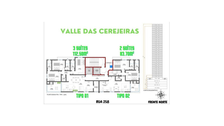Apartamento com 3 Quartos à Venda, 112 m² em Meia Praia - Itapema