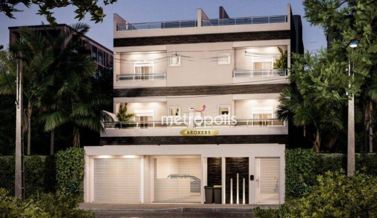 Apartamento com 3 Quartos à Venda, 88 m² em Jardim - Santo André