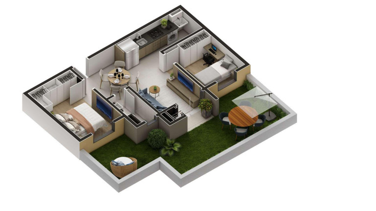 Imagem Apartamento com 2 Quartos à Venda, 44 m² em Estação - Araucaria Imagem Apartamento com 2 Quartos à Venda, 44 m² em Estação - Araucaria