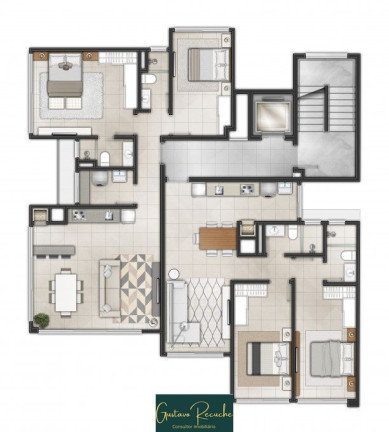 Imagem Apartamento com 2 Quartos à Venda, 73 m² em Praia Grande - Torres