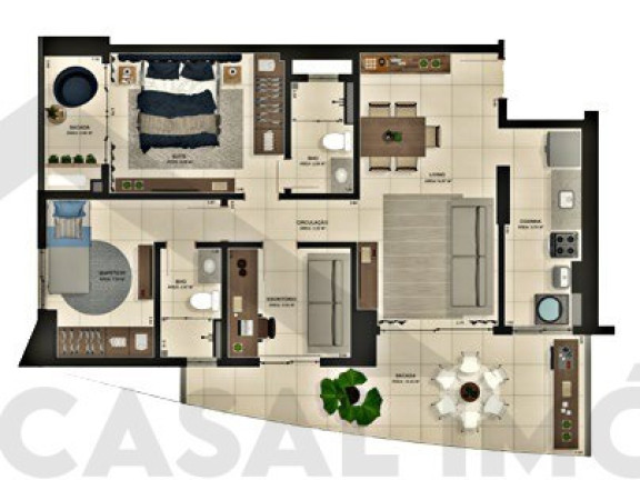 Imagem Apartamento com 3 Quartos à Venda, 90 m² em Jurunas - Belém Imagem Apartamento com 3 Quartos à Venda, 90 m² em Jurunas - Belém